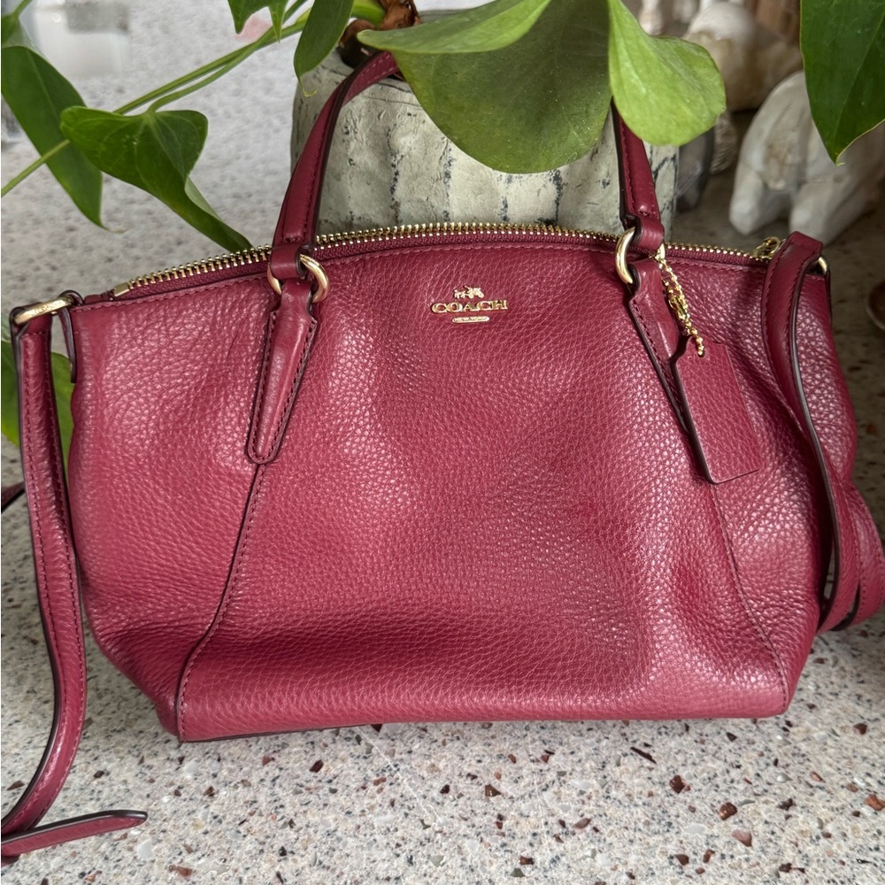 Coach Women's Rich Burgundy Satchel